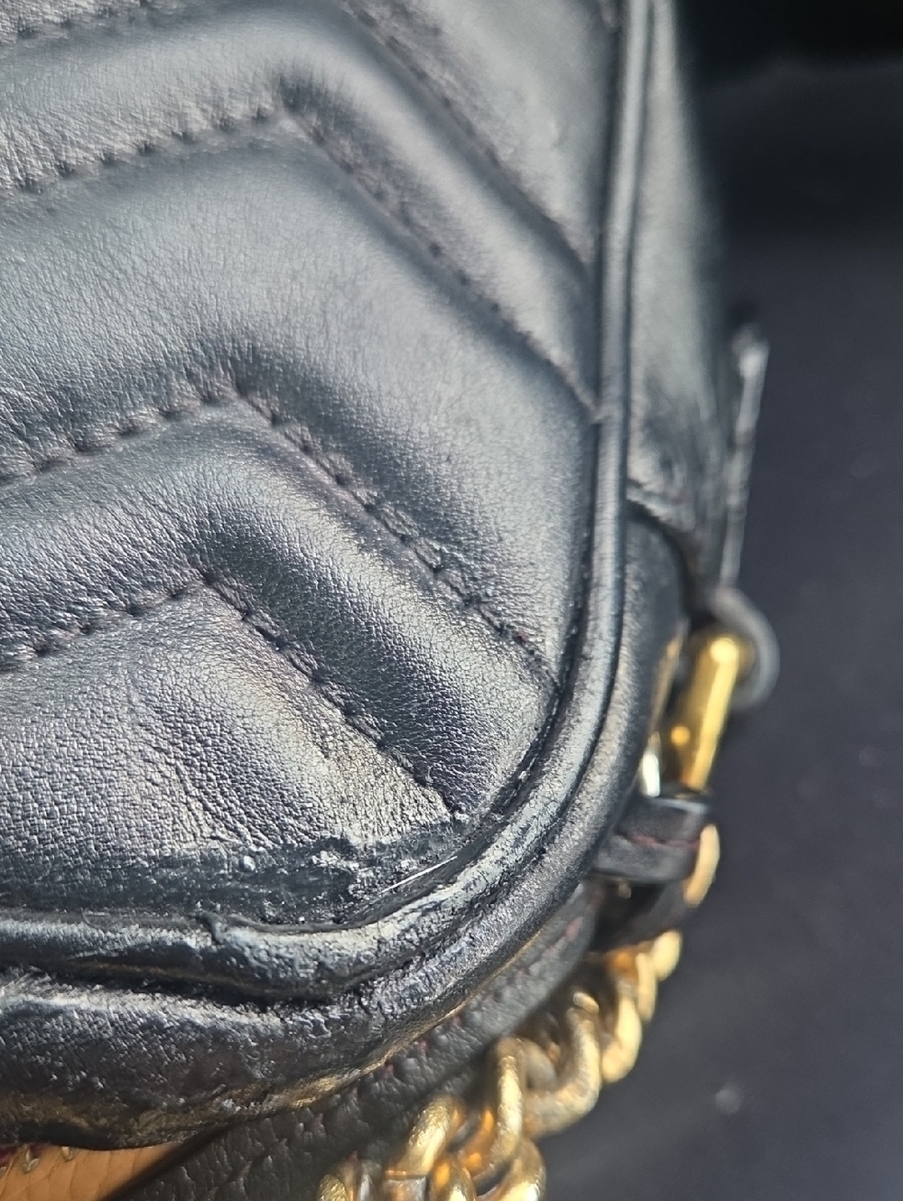 Gucci Black Mini Marmont Bag - Picture 2 of 16